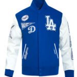 LA Dodgers Animal Print Varsity Jacket