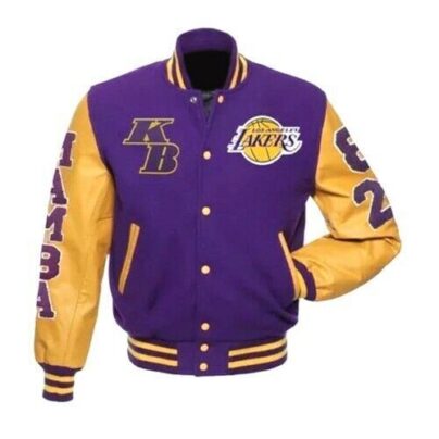 Kobe Bryant Letterman Jacket Los Angeles Lakers Varsity Jacket front