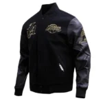 Los Angeles Lakers Black Gold Jacket Mens - Image 2