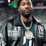 Cowboys-vs-Eagles-Game-Meek-Mill-Black-Leather-Jacket