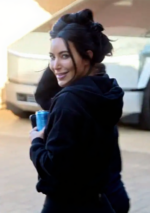 Kim Kardashian TV Series The Kardashians Black Hoodie