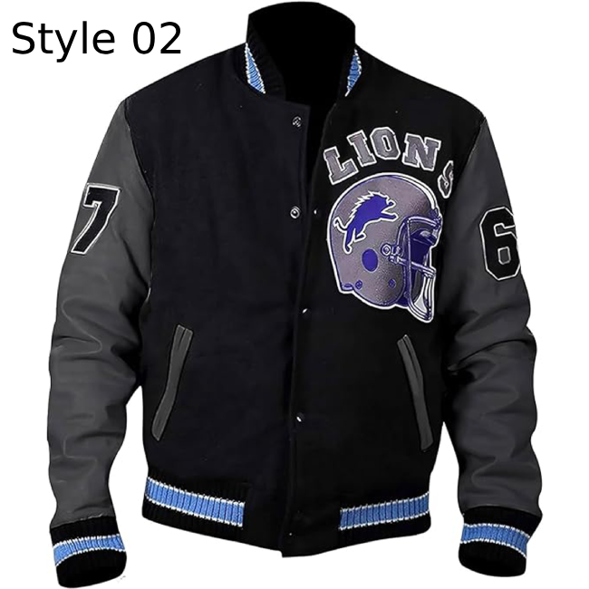 baseball grey detroit jacket