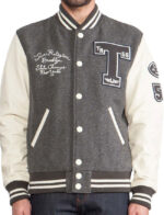 True Religion Mens Varsity Letterman Jacket