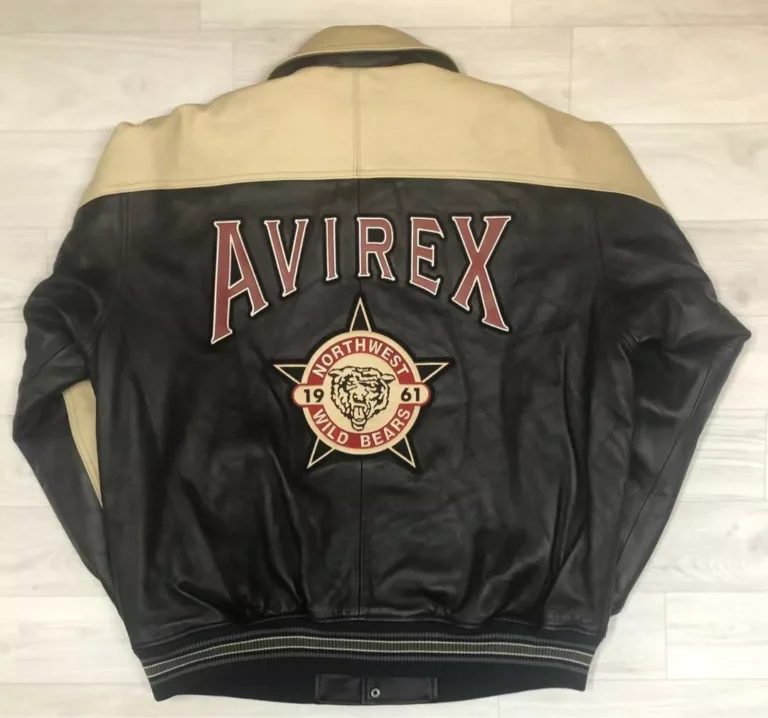 AVIREX Varsity Jacket Leather NORTHWEST WILD BEARS USA New York Men's Size XLView Sold History