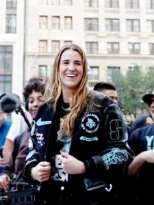 Liberty-Parade-Sabrina-Ionescu-Black-Varsity-Jacket