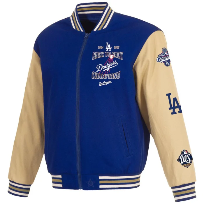 Los Angeles Dodgers 2025 World Series Champions Twill Full-Snap Jacket-