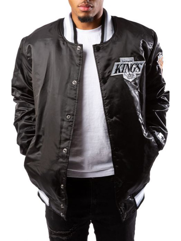 Los-Angeles-Kings-Black-Satin-Jacket