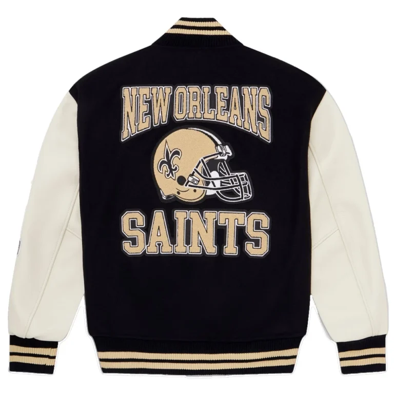 OVO x NFL New Orleans Saints Varsity Jacket Authentic October's Very Own size XL-