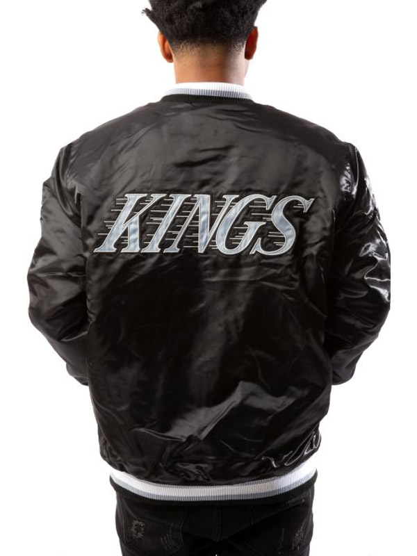 Starter-Los-Angeles-Kings-Black-Satin-Jacket