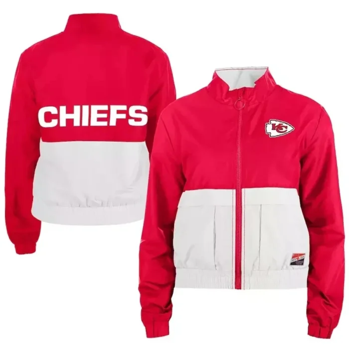 Taylor Swift Kansas City Chiefs New Era Color Block Windbreaker Women's Jacket