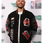 All-Star-Celebrity-Game-2026-Mookie-Betts-Black-Varsity-Jacket