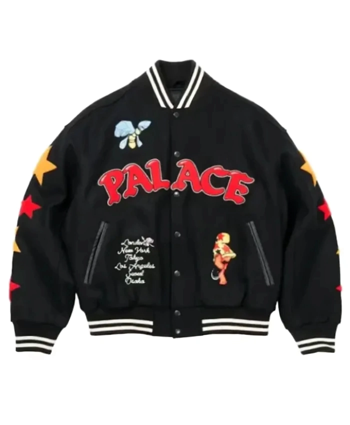 Mark-Bode-Black-Varsity-Bomber-Jacket-for-Men-and-Women Mark-Bode-Black-Varsity-Bomber-Jacket-for-Men-and-Women