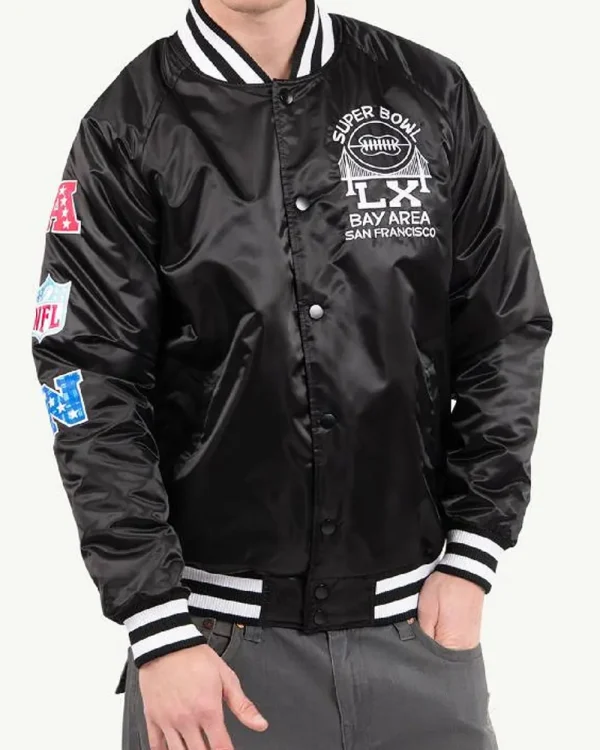 New-Good-Morning-America-Michael-Strahan-Black-Varsity-Jacket