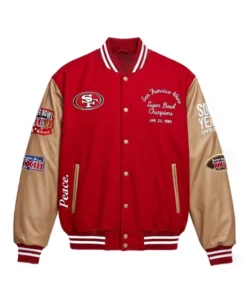 Sixty-Years-Of-Super-Bowl-2026-Super-Bowl-XXIII-49ers-vs.-Bengals-Champions-Unisex-Red-Bomber-Varsity-Jacket