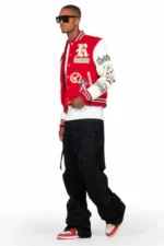 Rune-Red-Varsity-Jacket-Side-View-1