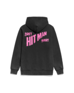 BretHitmanHartBlackHoodieBack