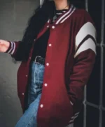 Buy-Now-Christiane-F.-BOWIE-Stripes-Maroon-Varsity-Jacket-For-Men-and-Women