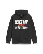 ECWOGLogoWashedBlackHoodieFront