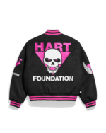 HartFoundationBlackVarsityJacketBack