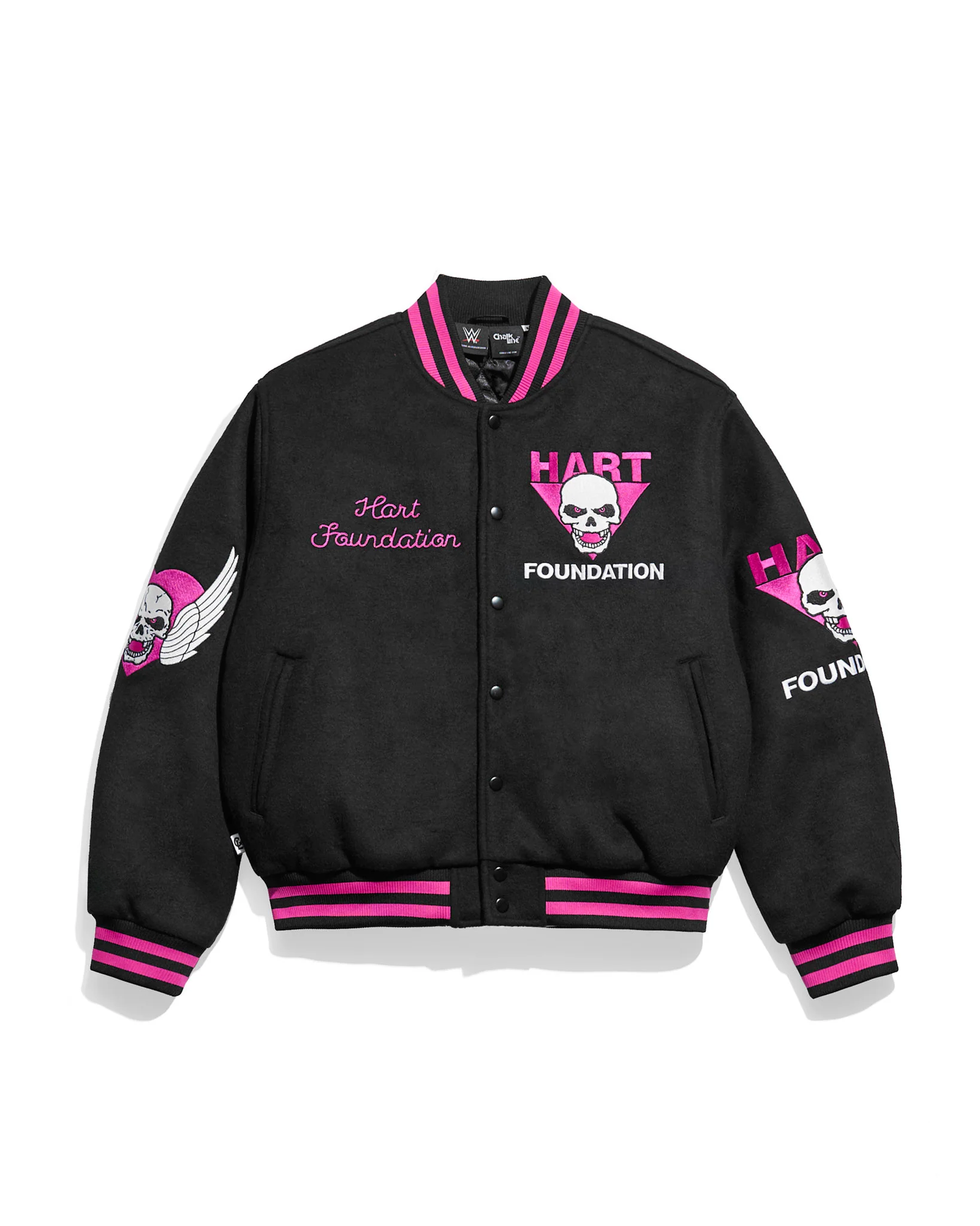 HartFoundationBlackVarsityJacketFront