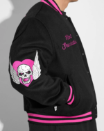 HartFoundationBlackVarsityJacketModel-7