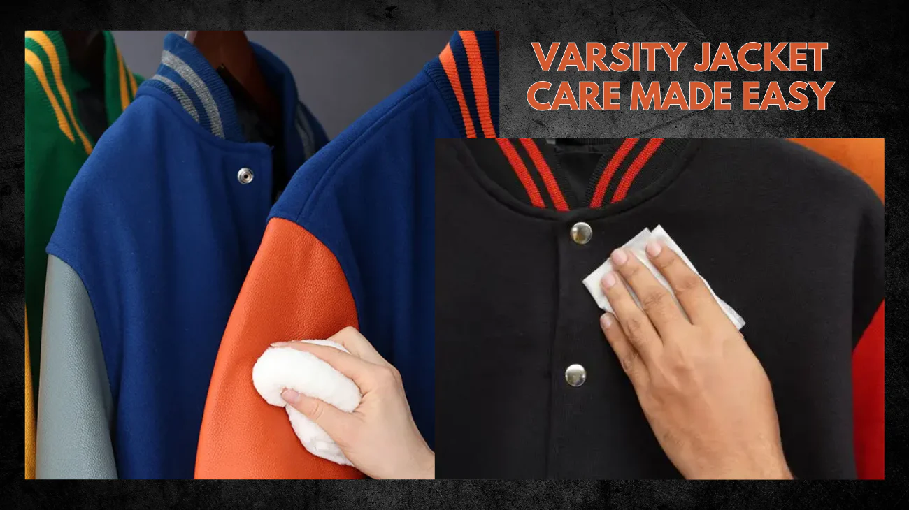How to Clean a Varsity Jacket with Leather Sleeves