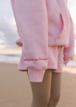 Pink-Palm-Puff-Chasing-Sunsets-Oversized-Pink-Cotton-Hoodie