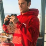 Zac-Efron-TV-Series-Baywatch-Matt-Brody-Red-Lifeguard-Hoodie-for-Unisex