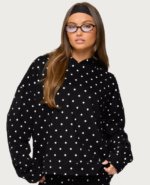 Edikted Chelsie Polka Dot Hoodie - Image 2