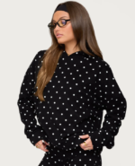 Edikted Chelsie Polka Dot Hoodie - Image 4