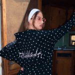 Edikted Chelsie Polka Dot Hoodie