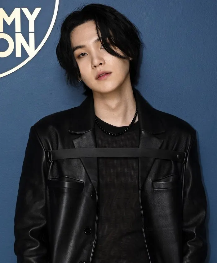 The-Tonight-Show-Starring-Jimmy-Fallon-2026-Suga-Black-Leather-Coat-Closeup.webp