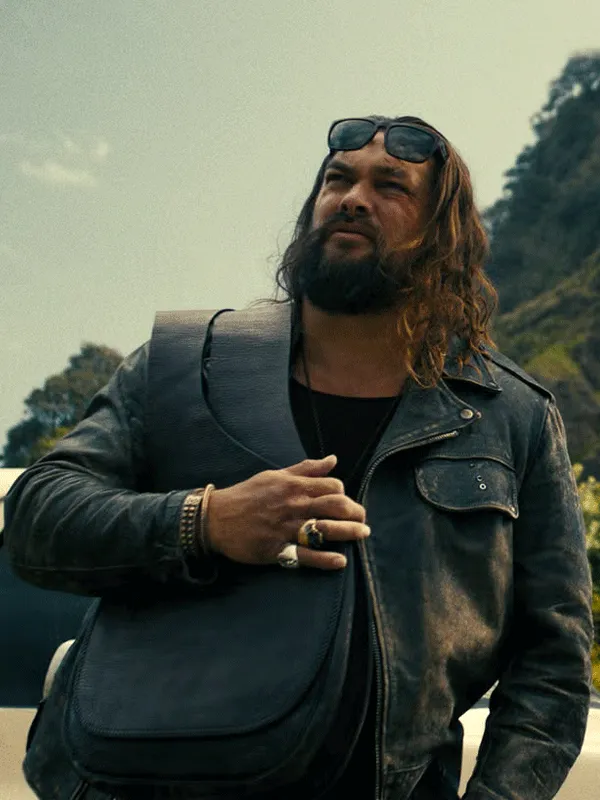 The Wrecking Crew 2026 Jason Momoa Biker Leather Jacket