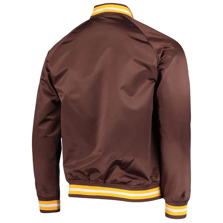 san-diego-padres-brown-lightweight-satin-jacket