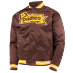 san-diego-padres-lightweight-brown-satin-jacket