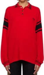 Bode Red Cycling Polo T-Shirt