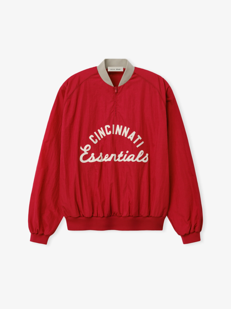 Fear Of God x MLB Cincinnati Reds Half Zip Pullover Jacket