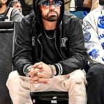NBA Eminem Black Satin Jacket