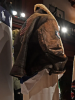 2026-Winter-Olympics-Team-USA-Brown-Leather-Flight-Jacket-Back-Side-View