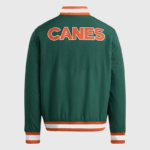 Adidas-Miami-Hurricanes-Coaches-Dugout-Green-Jacket.webp