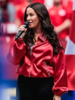 Alanis-Morissette-FIFA-World-Cup-2026-Red-Satin-Bomber-Jacket
