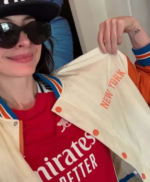 American-Actress-Anne-Hathaway-New-York-Knicks-Satin-Varsity-Jacket-Closeup-510x619
