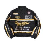 BK Dhaliwal Black Varsity Bomber Jacket
