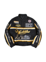 BK Dhaliwal Black Varsity Bomber Jacket