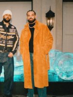 Drake Gifted F1 tribute Kimi Räikkönen’s Iceman Brown Leather Coat