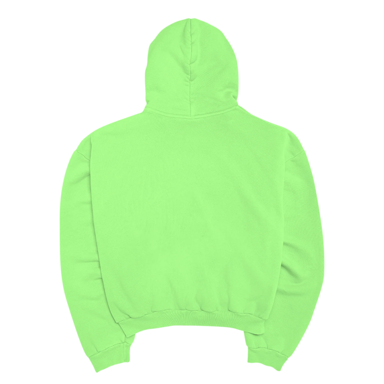 RECREATED – Justin Bieber 2026 Coachella It’s Not Clocking To You Neon Green Fleece Hoodie
