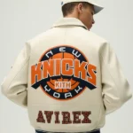 Recreated – Kith & Avirex New York Knicks Icon Leather Bomber Jacket