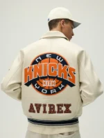 Recreated – Kith & Avirex New York Knicks Icon Leather Bomber Jacket