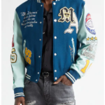 Amiri-Patch-Wool-Blend-Leather-Varsity-Jacket-Closure-View