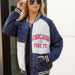 Chicago Fire FC Rhinestone Varsity Jacket
